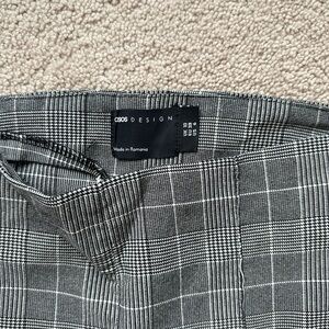 ASOS Design Grey Plaid Pants  - New/Excellent Condition